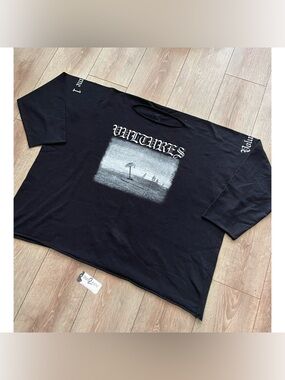 Yeezy Vultures Graphic Black Long Sleeve Shirt (Used)